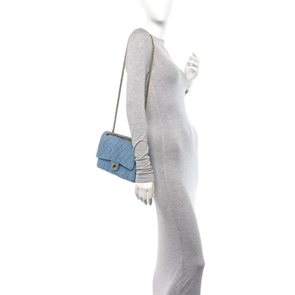 Chanel Denim Quilted 2.55 Reissue 226 Flap Light Blue 2 of 11