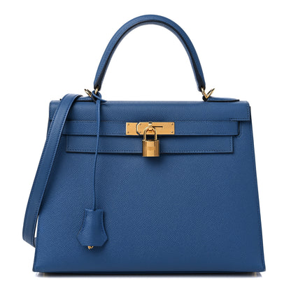 Hermes Epsom Kelly Sellier 28 Bleu Agate 1 of 9