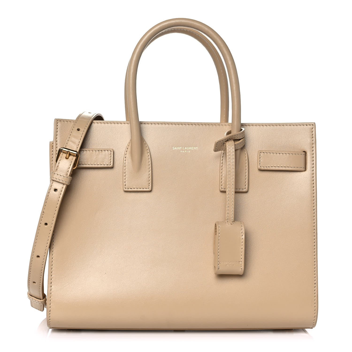 Saint Laurent Calfskin Baby Sac de Jour Dark Beige 3 of 11