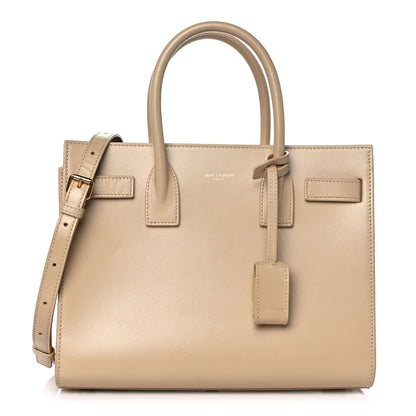 Saint Laurent Calfskin Baby Sac de Jour Dark Beige 3 of 11