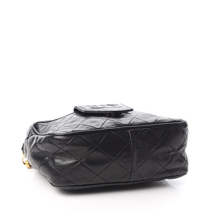 Chanel Lambskin Quilted Tassel Camera Case Black 4 of 14