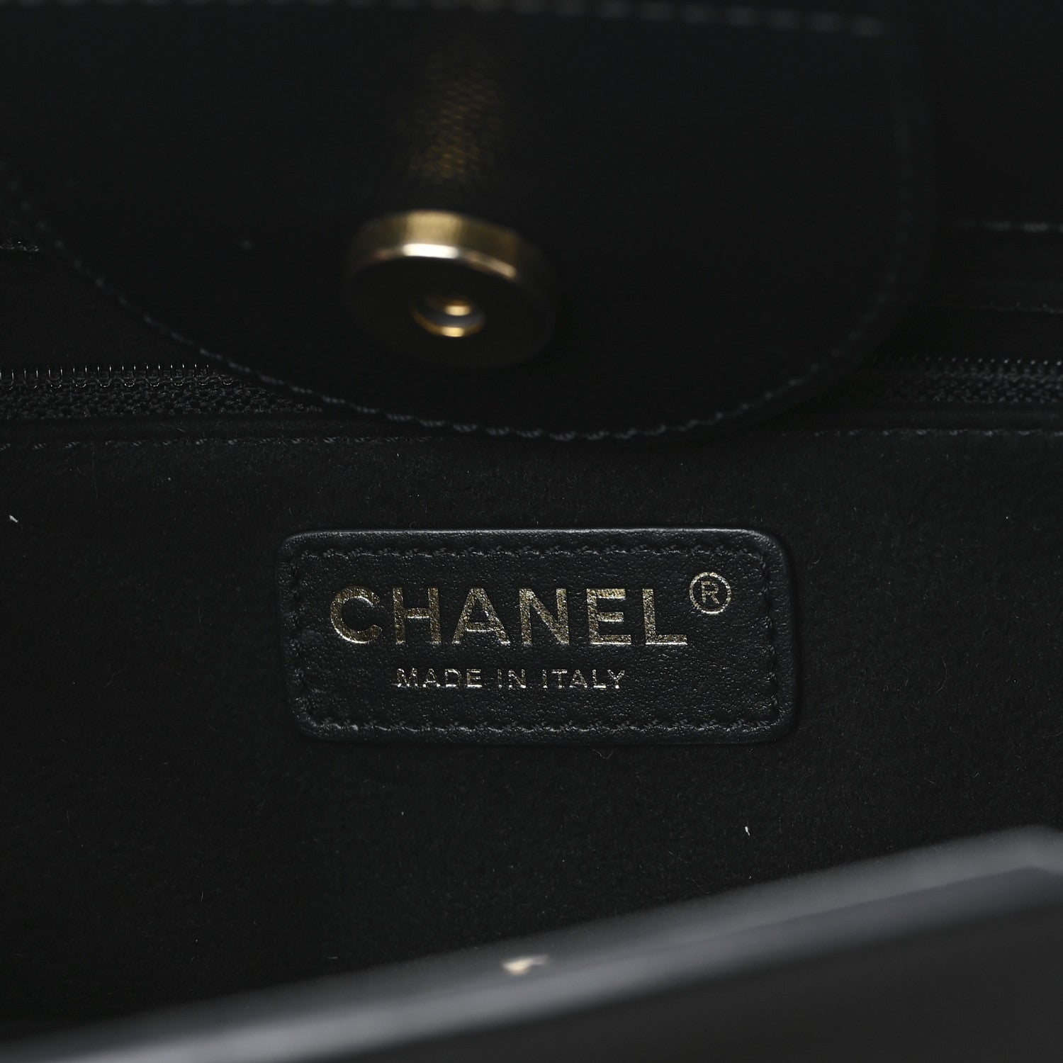 Chanel Caviar Small Studded Deauville Tote Black 6 of 11
