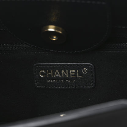 Chanel Caviar Small Studded Deauville Tote Black 6 of 11