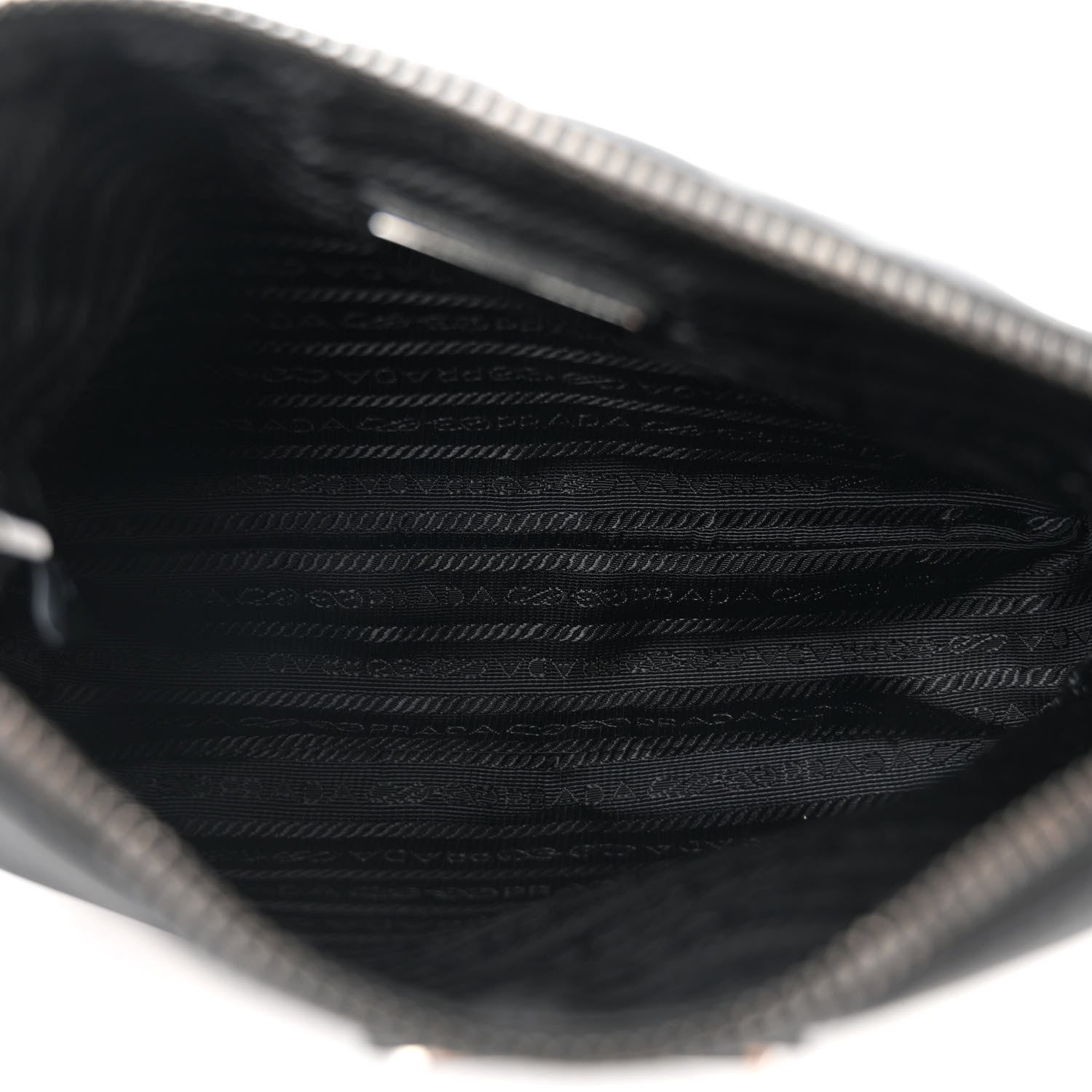 Prada Re-Nylon Saffiano Pocket Zippered Shoulder Bag Black 5 of 11