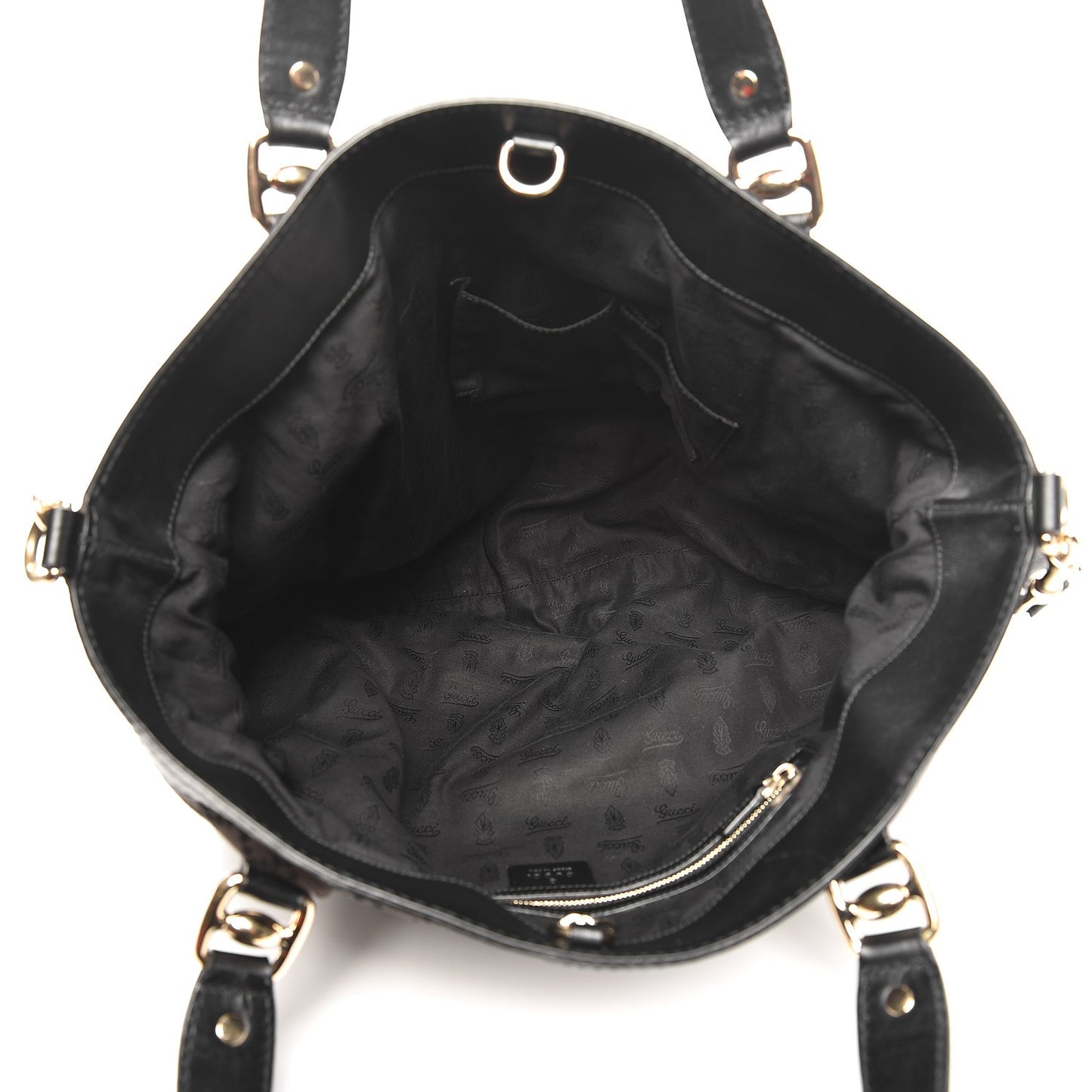 Diamante Bridle Tote Dark Brown