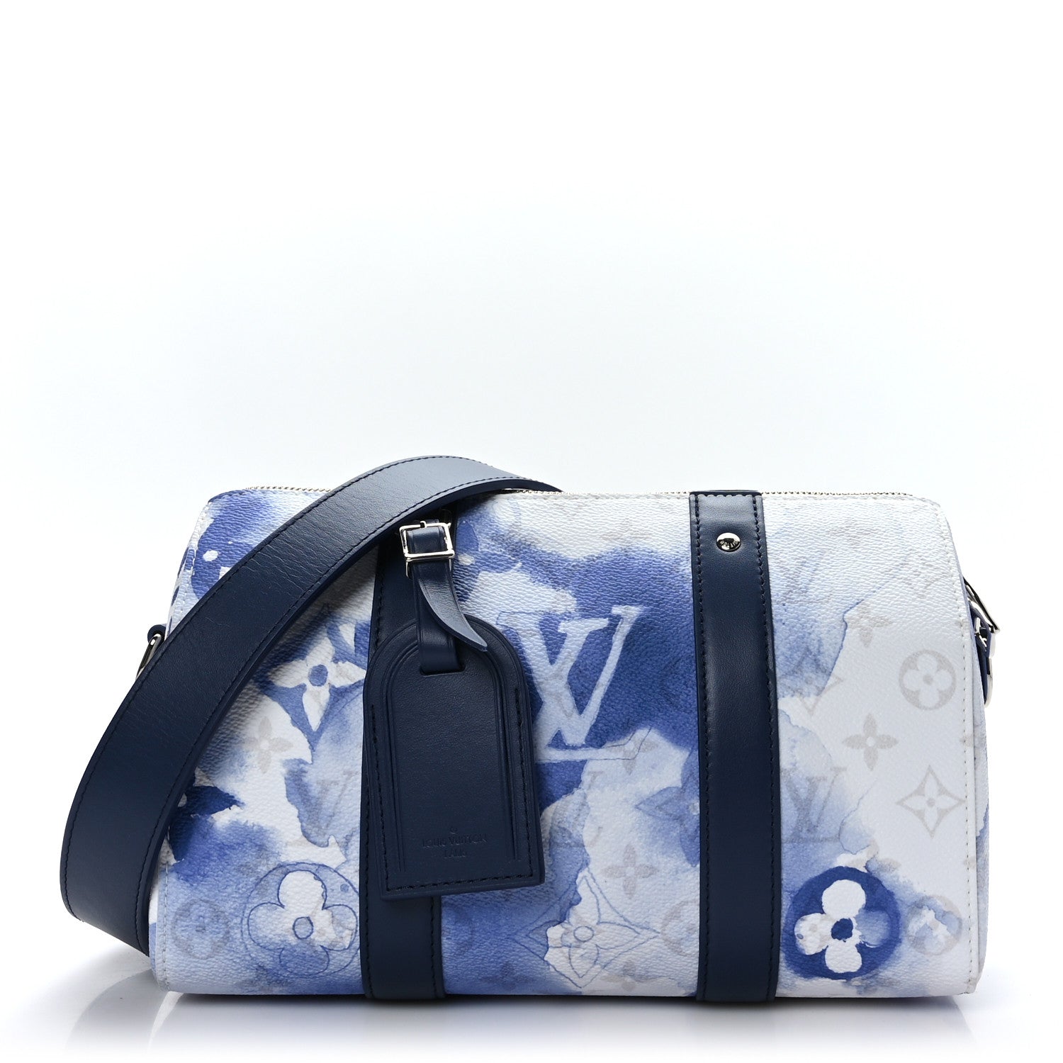Louis Vuitton Monogram Watercolor City Keepall Blue 1 of 10