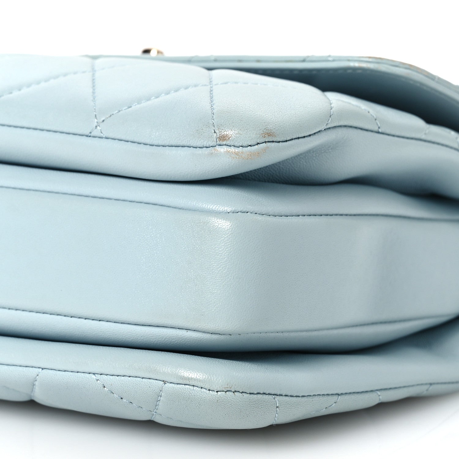 Chanel Lambskin Quilted Small Trendy CC Flap Dual Handle Bag Light Blue 12 of 19