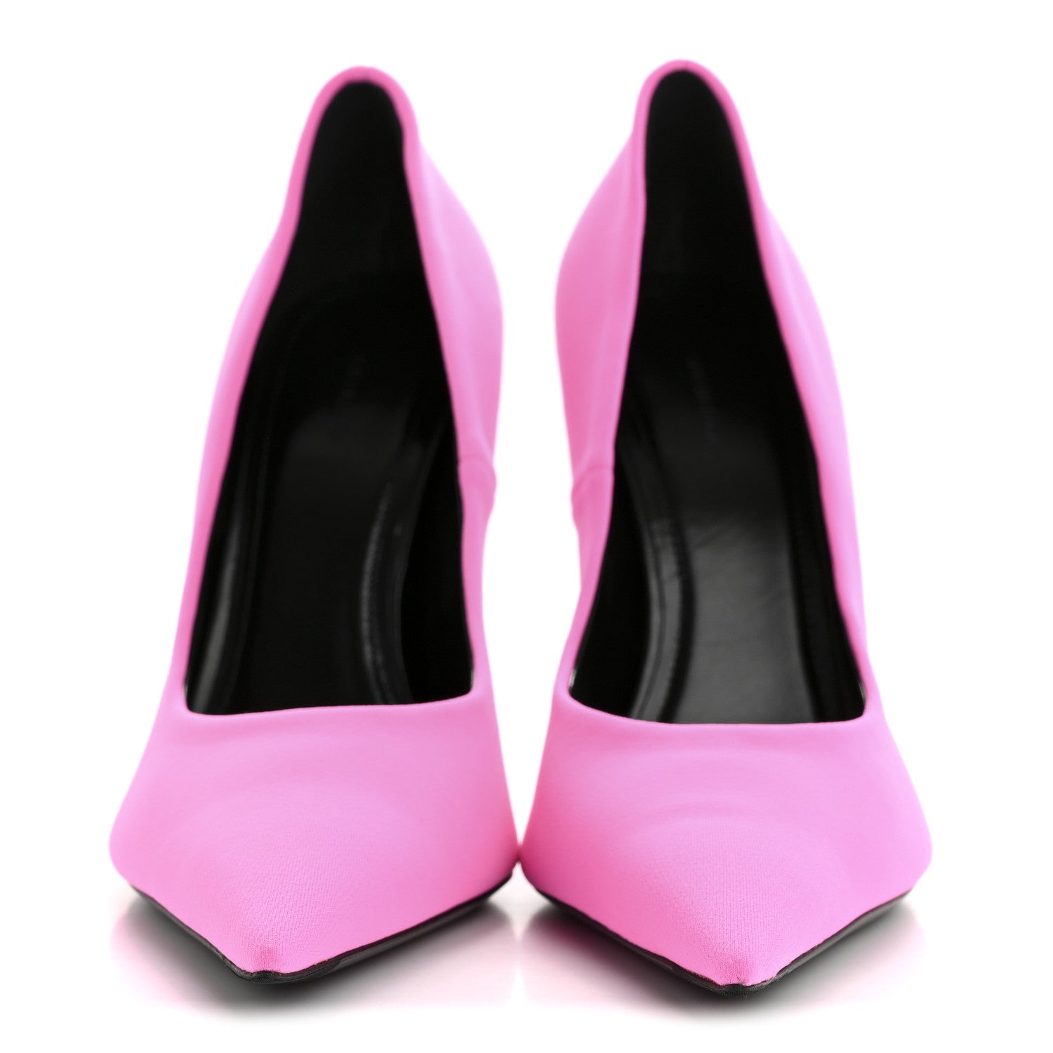 Balenciaga Spandex Knife Pointed 110mm Pumps 37.5 Fluo Pink 3 of 9