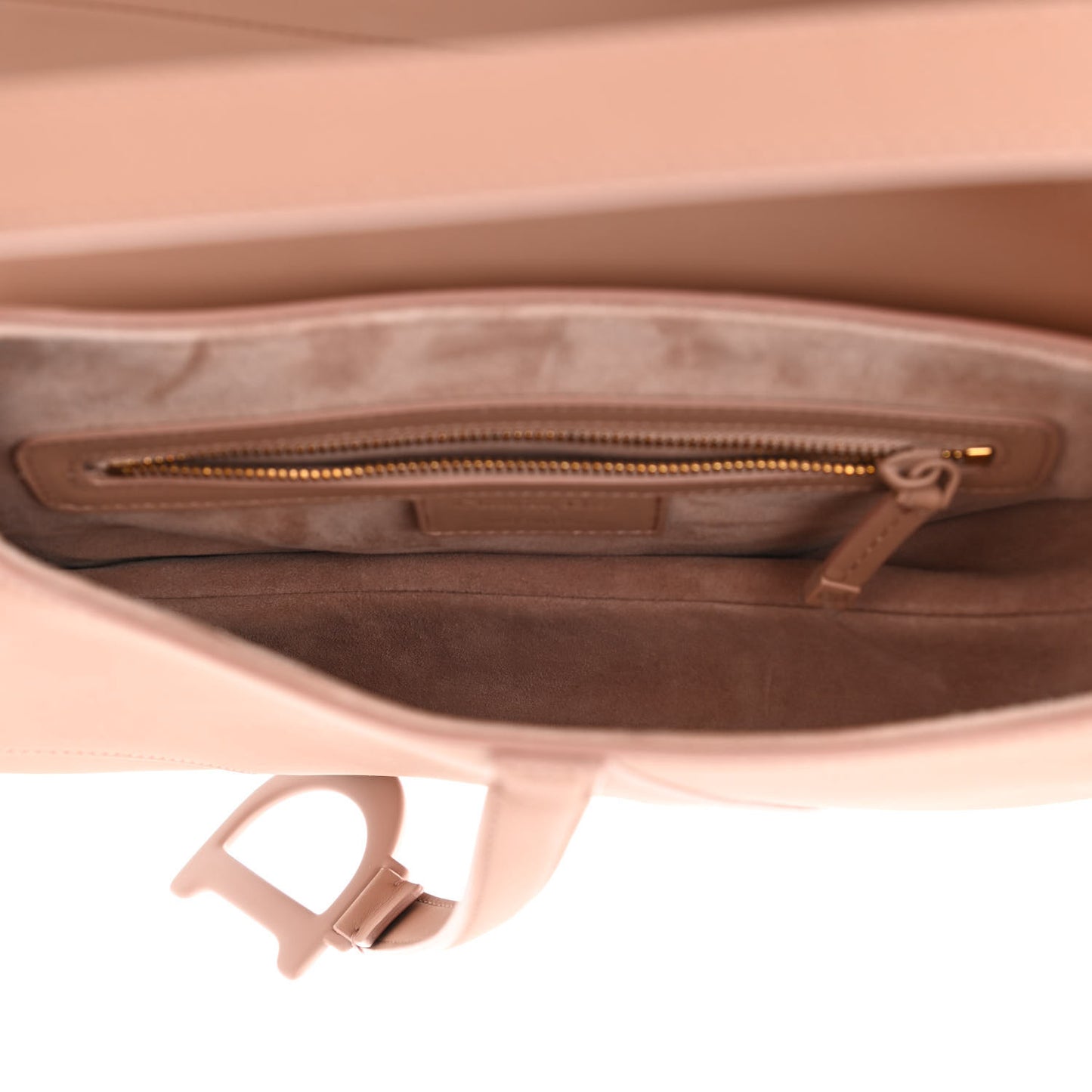 Ultra Matte Calfskin Saddle Bag Blush