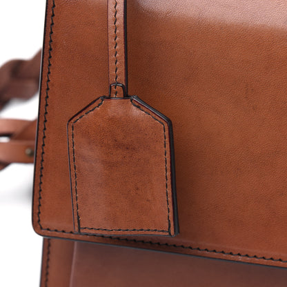 Saint Laurent Calfskin Medium Monogram Sunset Shoulder Bag With Braided Strap Natural Brown 15 of 18