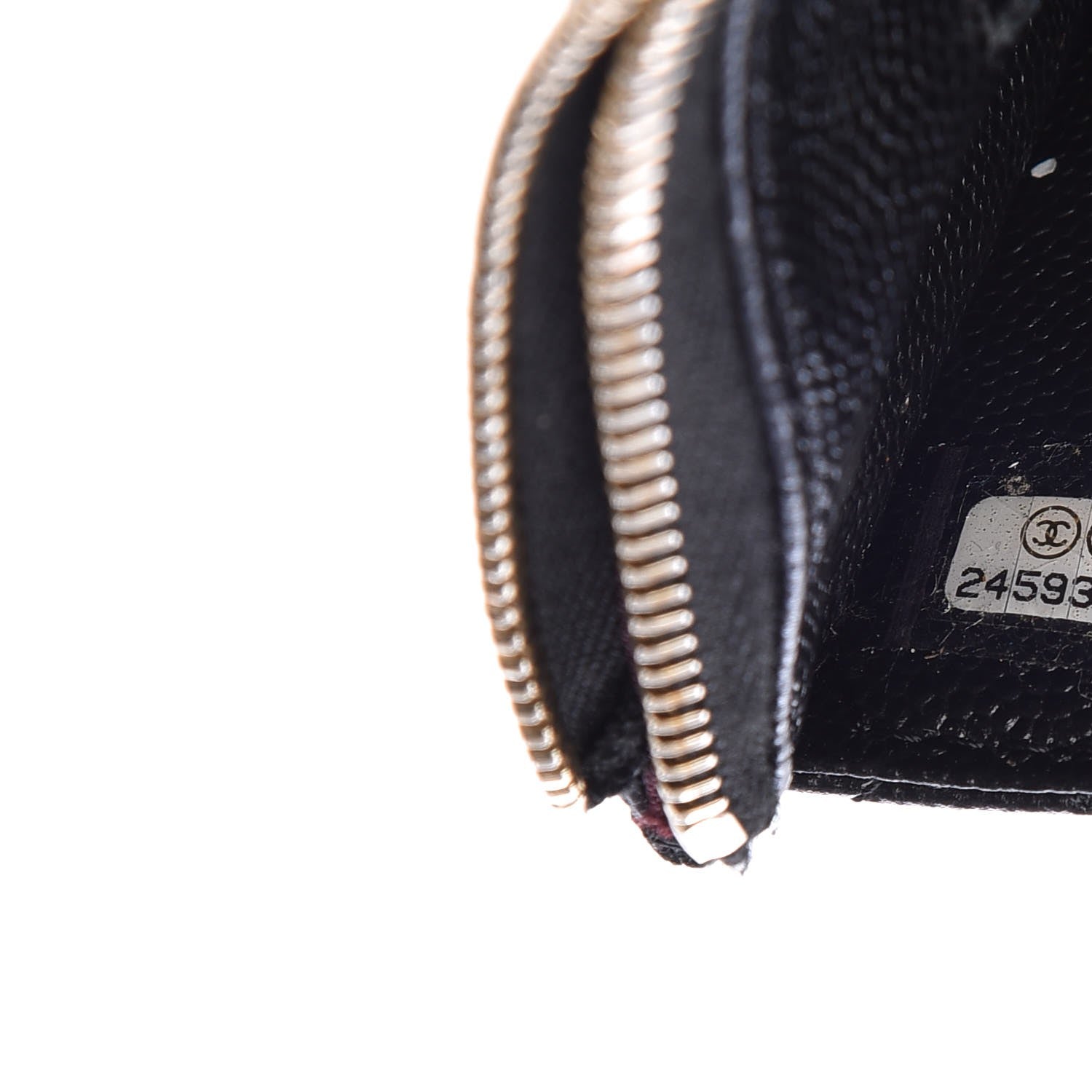 Chanel Caviar Quilted Classic Zip Pouch Black 7 of 8