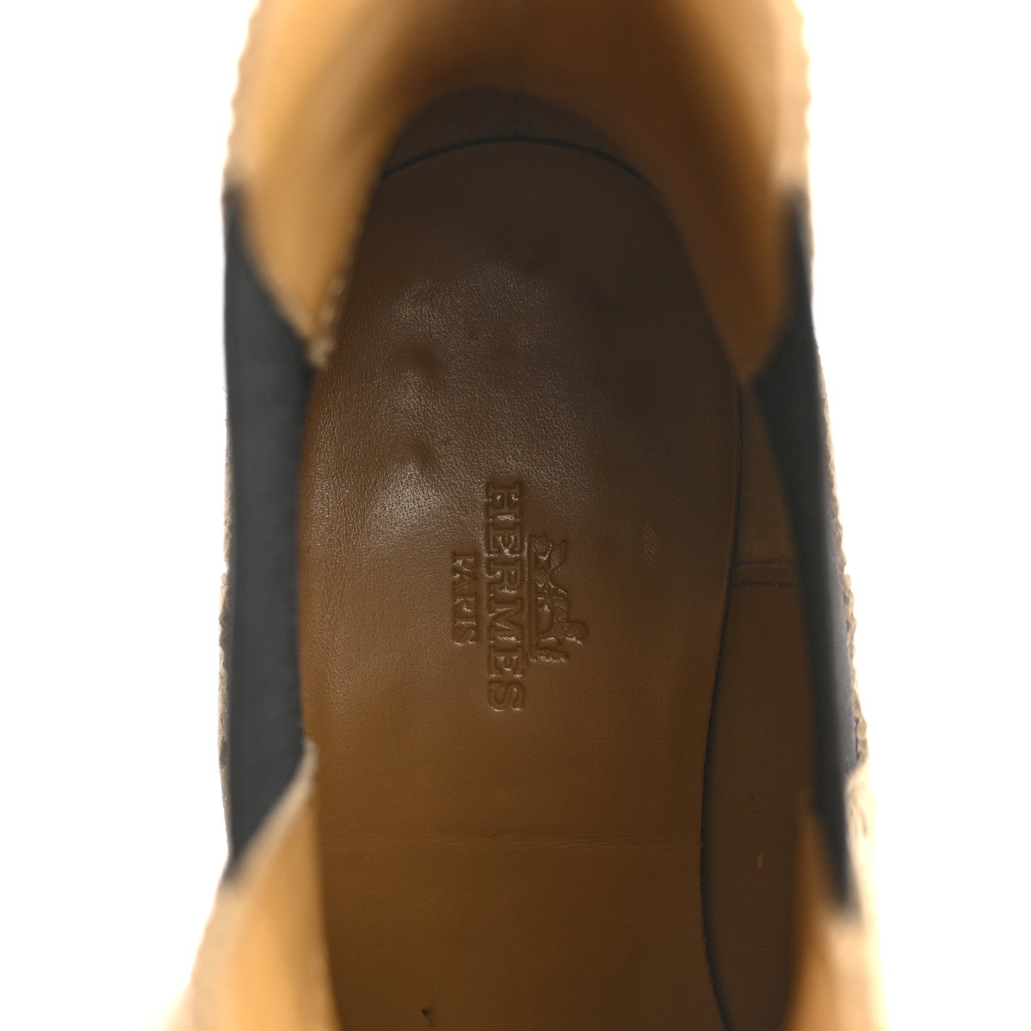 Hermes Suede Goatskin Chelsea Ankle Boots 37 Beige Gobi 7 of 13
