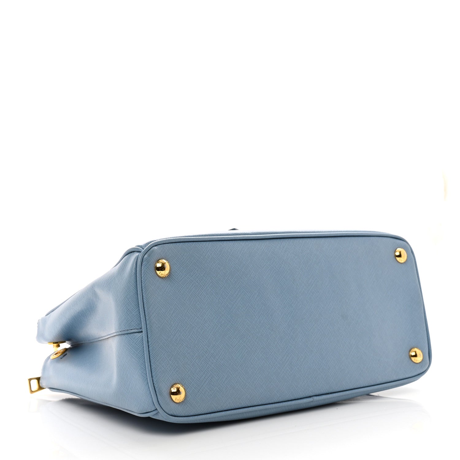 Prada Saffiano Small Galleria Double Zip Tote Aviazione 4 of 11