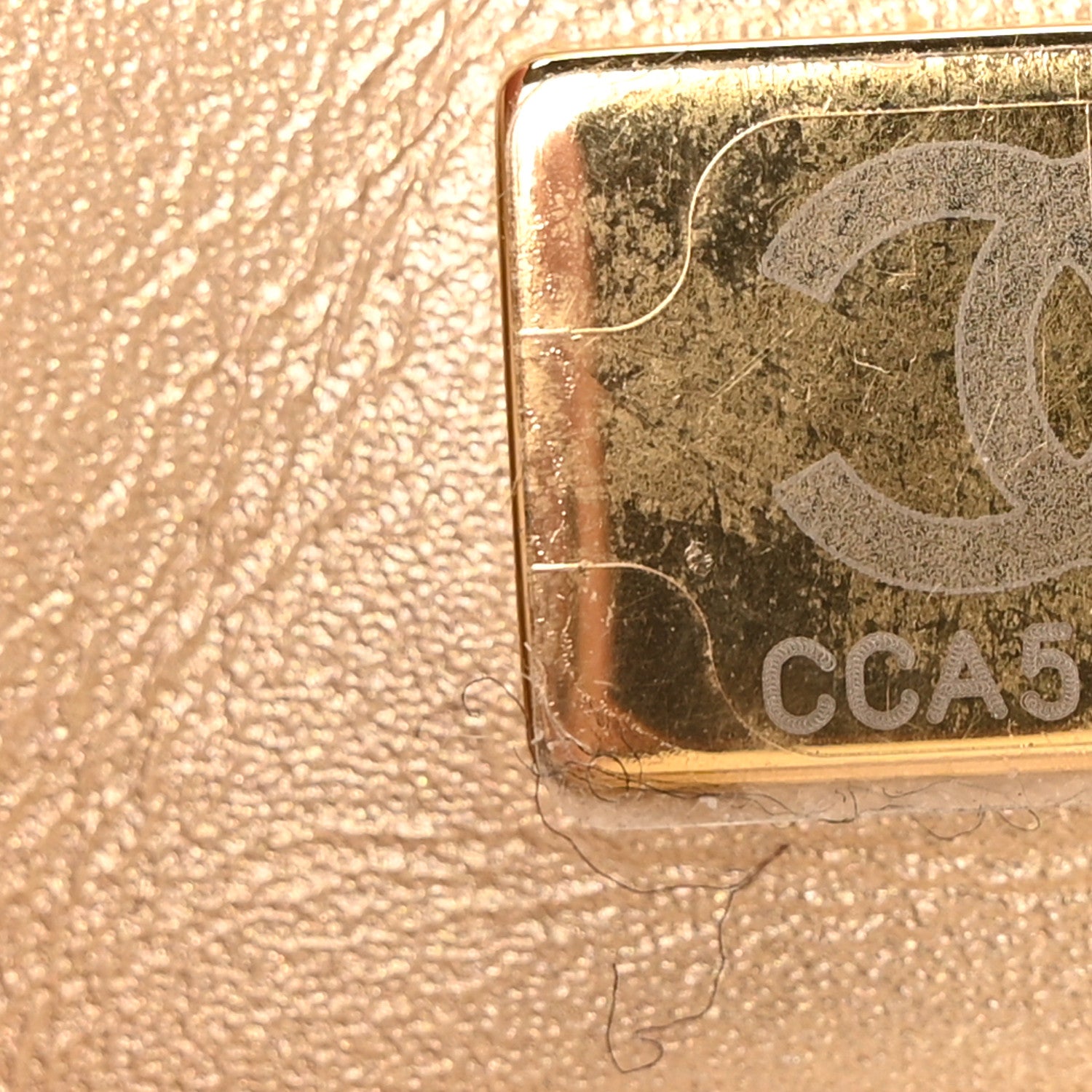 Chanel Lambskin Quilted Small CC Crystal Logo Chain Flap White 7 of 10