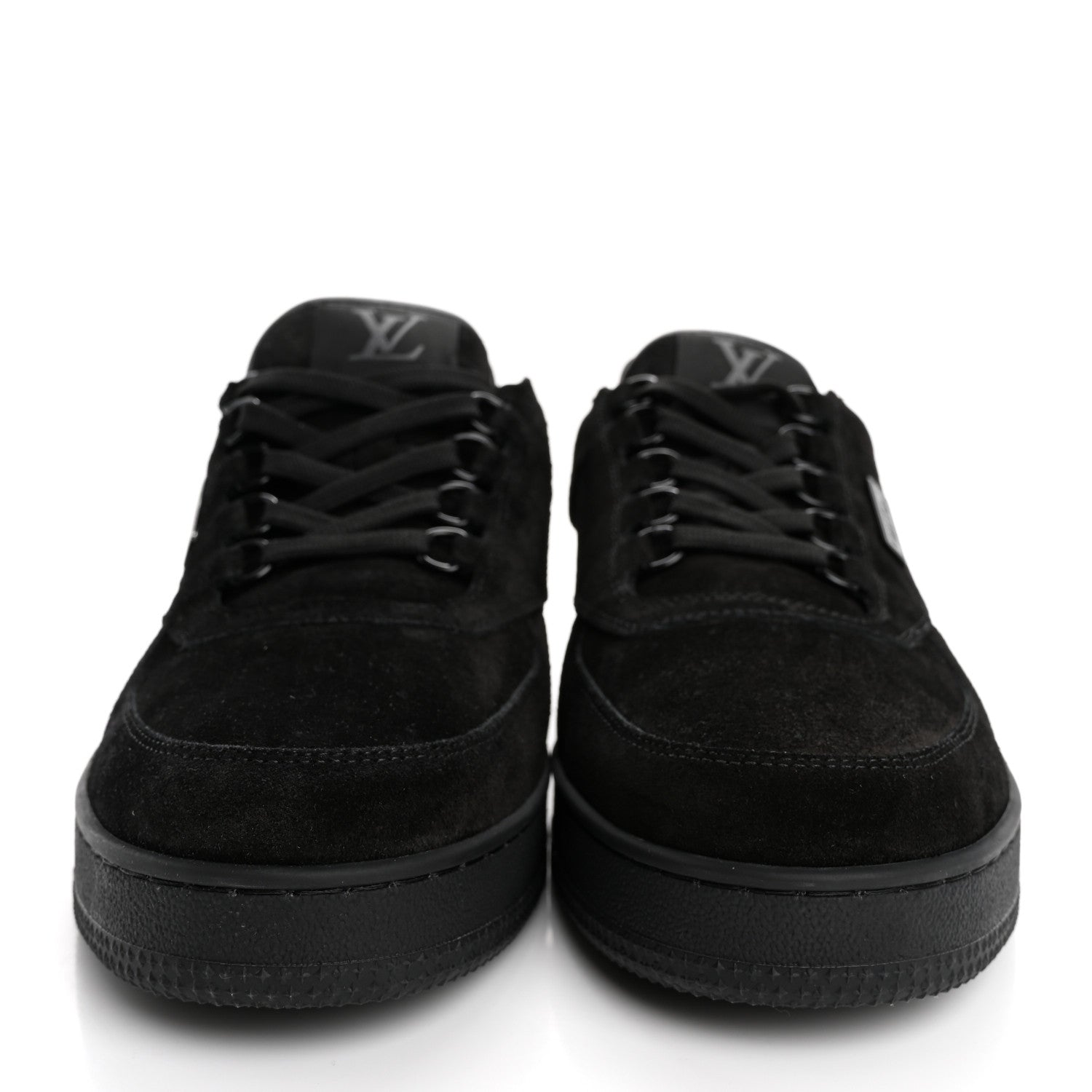 Louis Vuitton Suede Mens LV Trainer Sneakers 9 Black 3 of 14