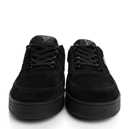 Louis Vuitton Suede Mens LV Trainer Sneakers 9 Black 3 of 14