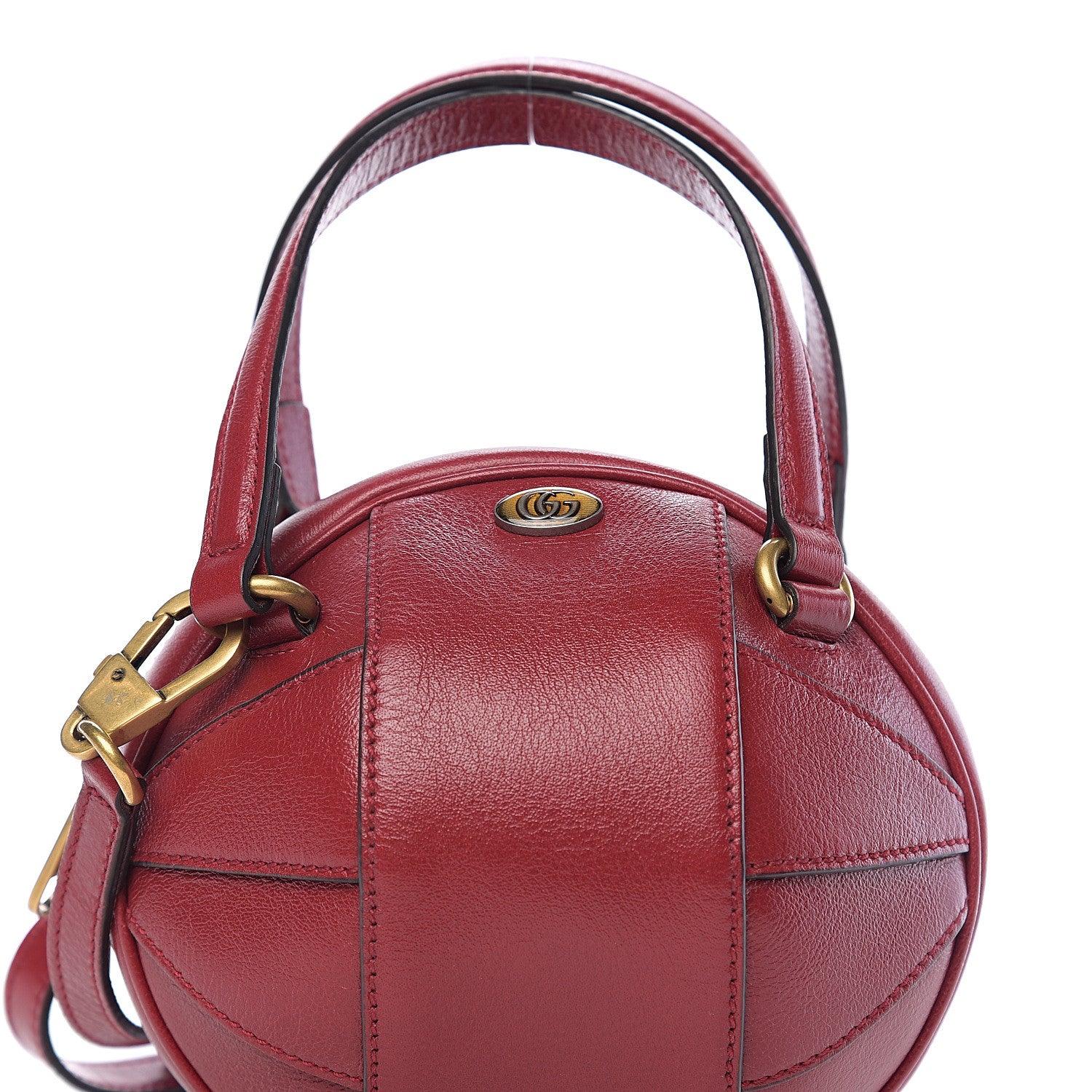 Gucci Piuma Lux Energy Mini Tifosa Basketball Shaped Shoulder Bag Romantic Cerise 7 of 9
