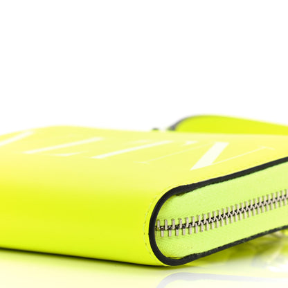 Valentino Garavani Vitello VLTN Neck Strap Wallet Yellow 9 of 10