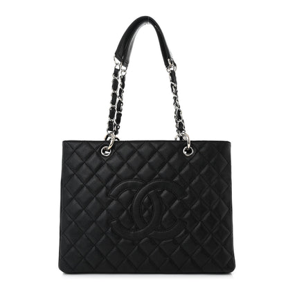 Chanel Caviar Quilted Grand Shopping Tote GST Black 1 of 10