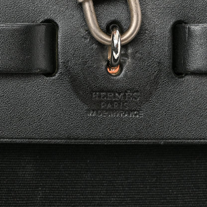 Hermes Toile Vache Calfskin Herbag 39 MM Black 7 of 16