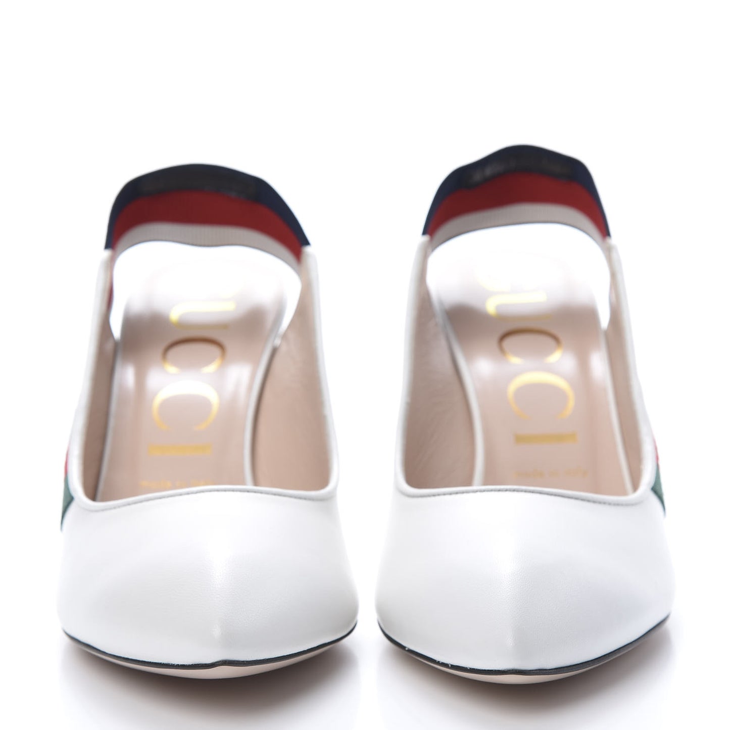 Malaga Kid Web Sylvie Mid Heel Slingback Pumps 39 White