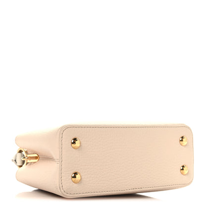 Louis Vuitton Taurillon LV Capucines Mini Blush Olyme Blue White 4 of 10