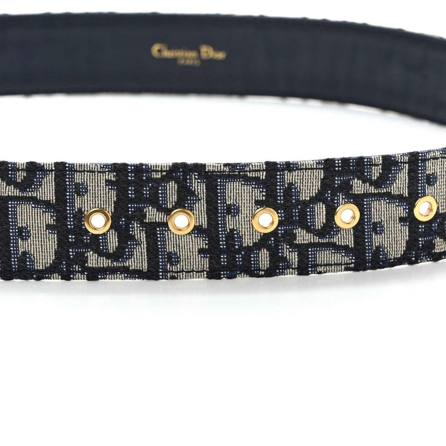 Christian Dior Oblique 30 Montaigne 35mm Belt 75 30 Blue 5 of 5