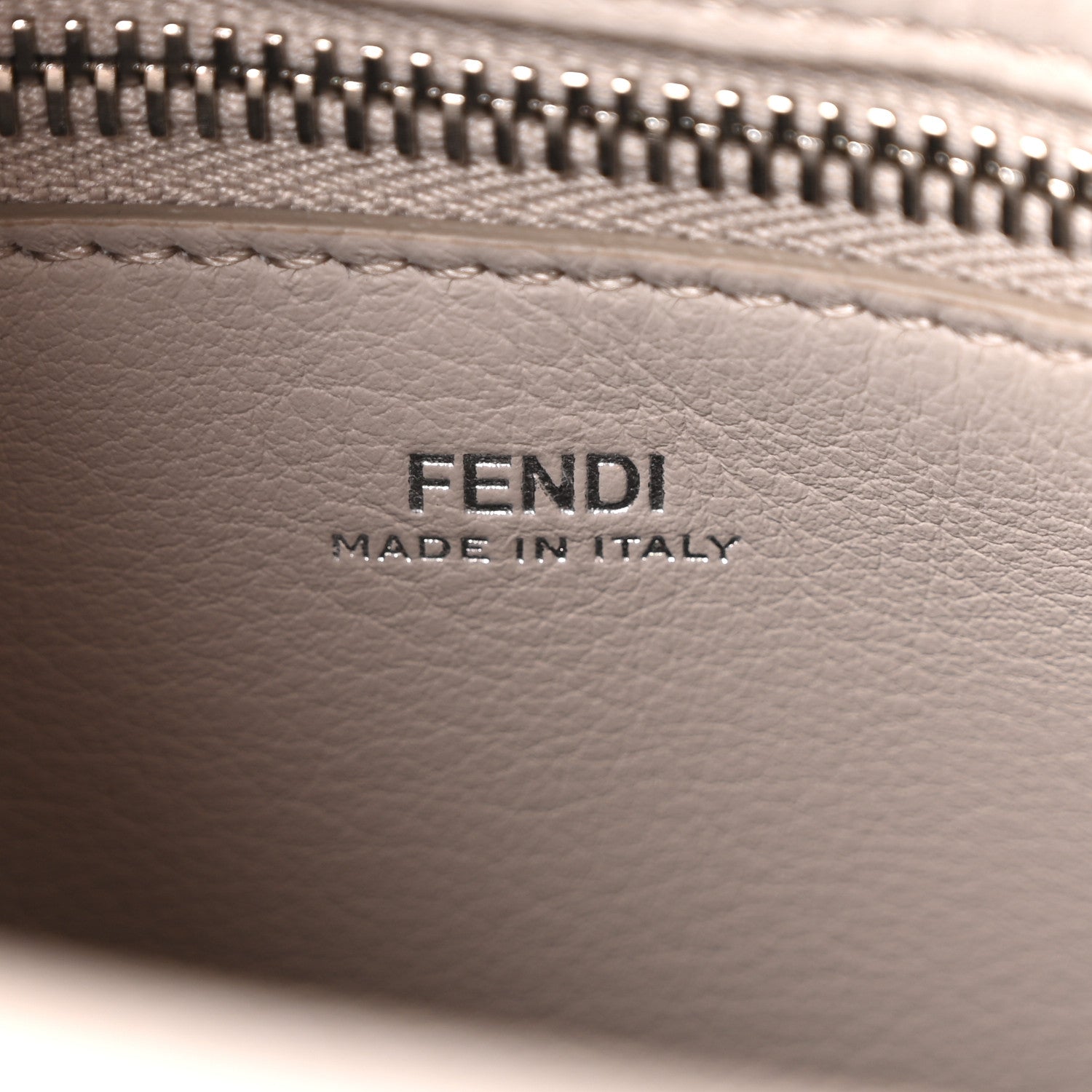 Fendi Vitello Baltico Nappa Flowerland Studded Small Dotcom Click Chain Satchel Grey Powder Multicolor 6 of 10
