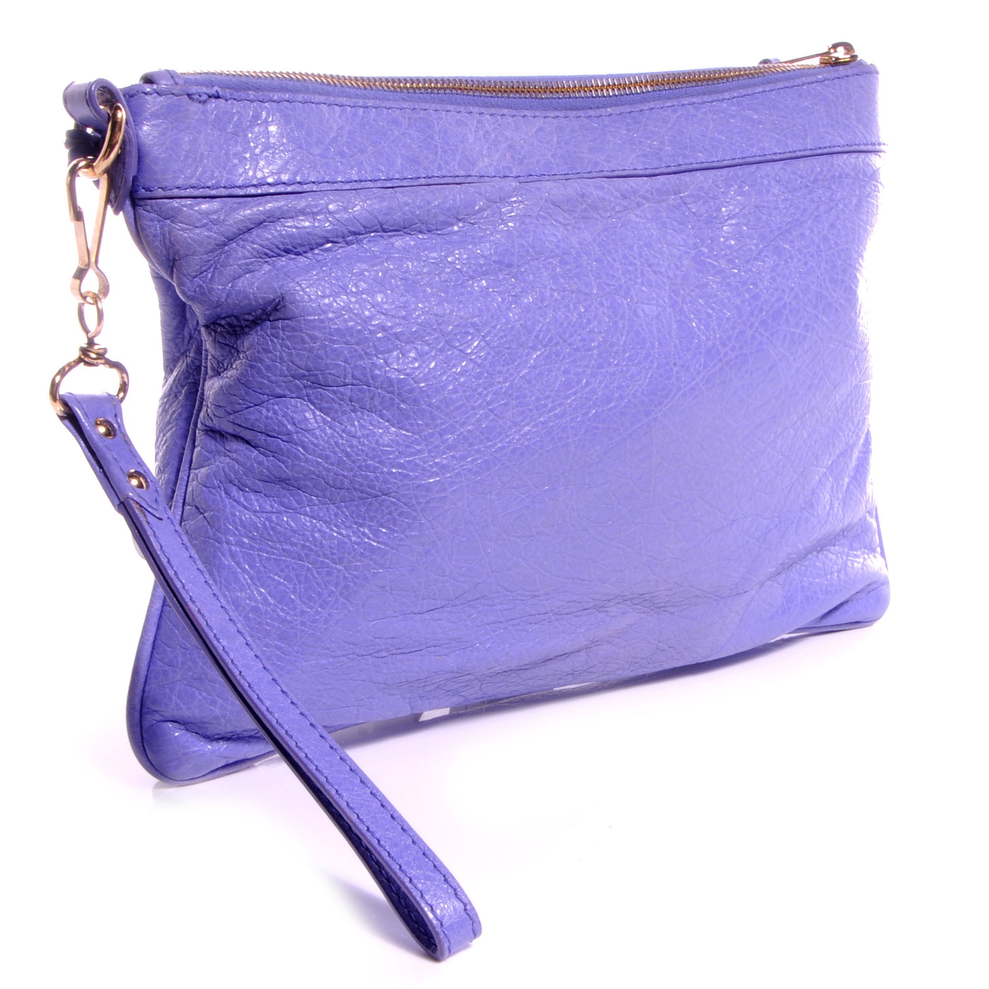 Balenciaga Agneau Giant 12 Rose Gold Hardware Handle Clutch Mauve 3 of 9
