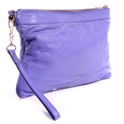Balenciaga Agneau Giant 12 Rose Gold Hardware Handle Clutch Mauve 3 of 9