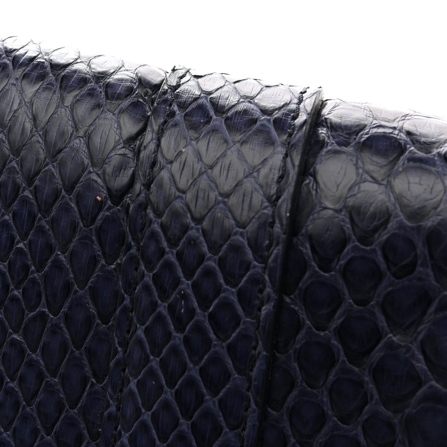 Snakeskin PS1 Pochette Clutch Blue