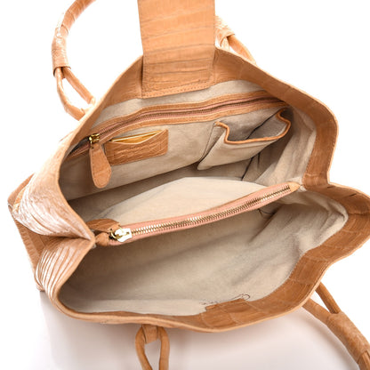 Nancy Gonzalez Crocodile Tote Beige 5 of 11