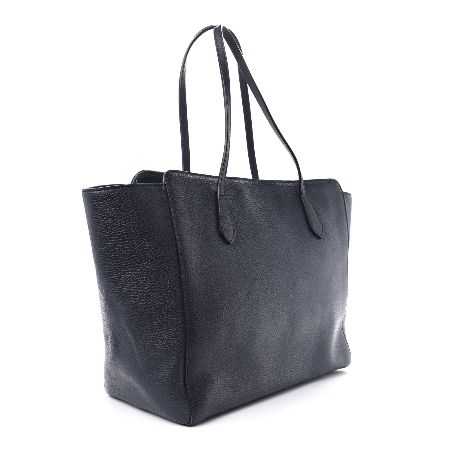 Gucci Dollar Calfskin Medium Swing Tote Marine Deep Cobalt 3 of 9