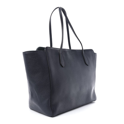 Gucci Dollar Calfskin Medium Swing Tote Marine Deep Cobalt 3 of 9