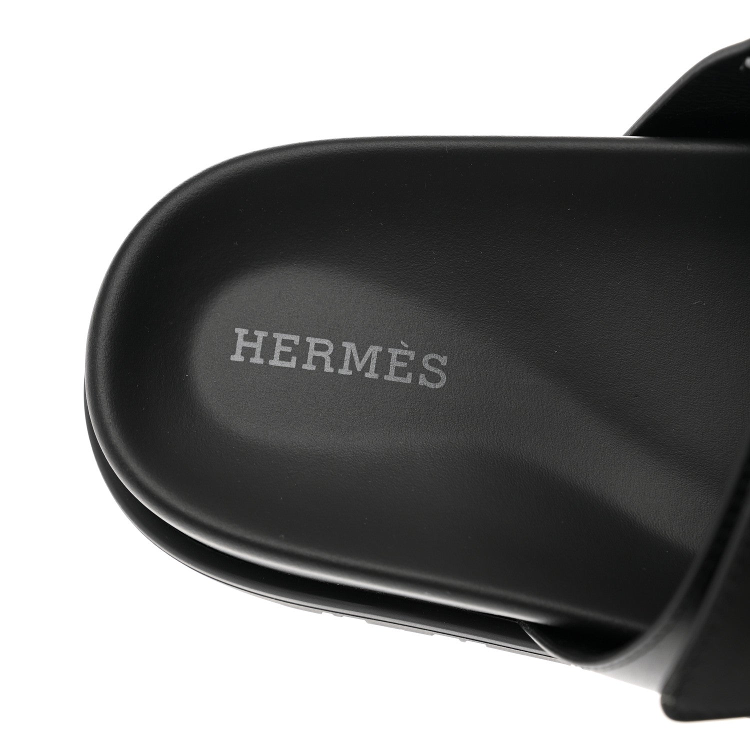 Hermes Calfskin Womens Chypre Sandals 37 Black 7 of 9