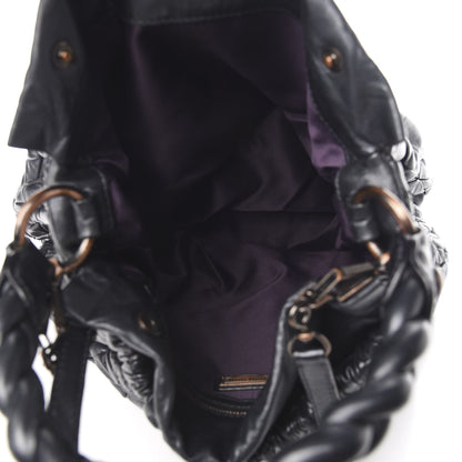 Miu Miu Nappa Matelasse Tote Black 6 of 10