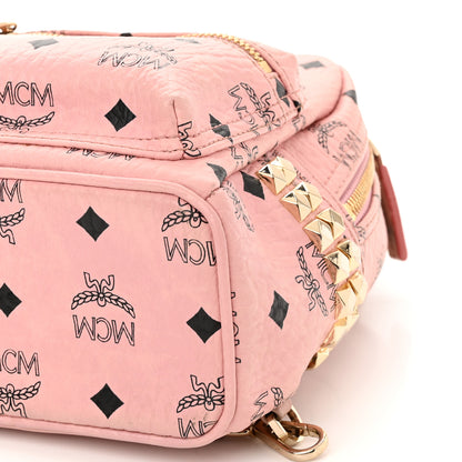 MCM Visetos Side Stud X-Mini Stark Backpack Soft Pink 10 of 11