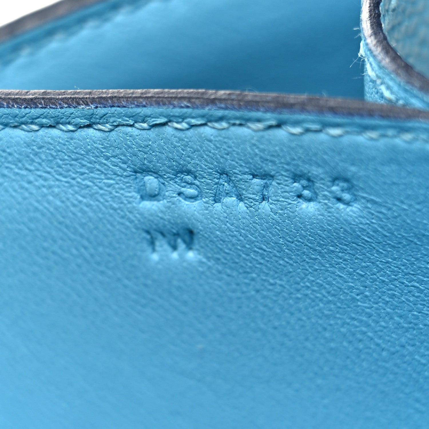 Hermes Epsom Enamel Constance 24 Bleu du Nord Rouge 8 of 12
