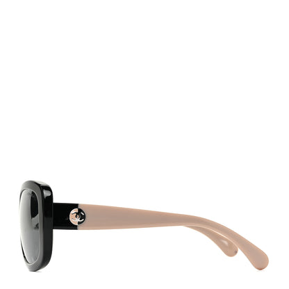Chanel Acetate CC Sunglasses 5322 Black Beige 2 of 8