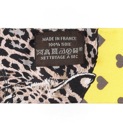 Hermes Silk Jungle Love Love Twilly Jaune Vif Canard 3 of 3