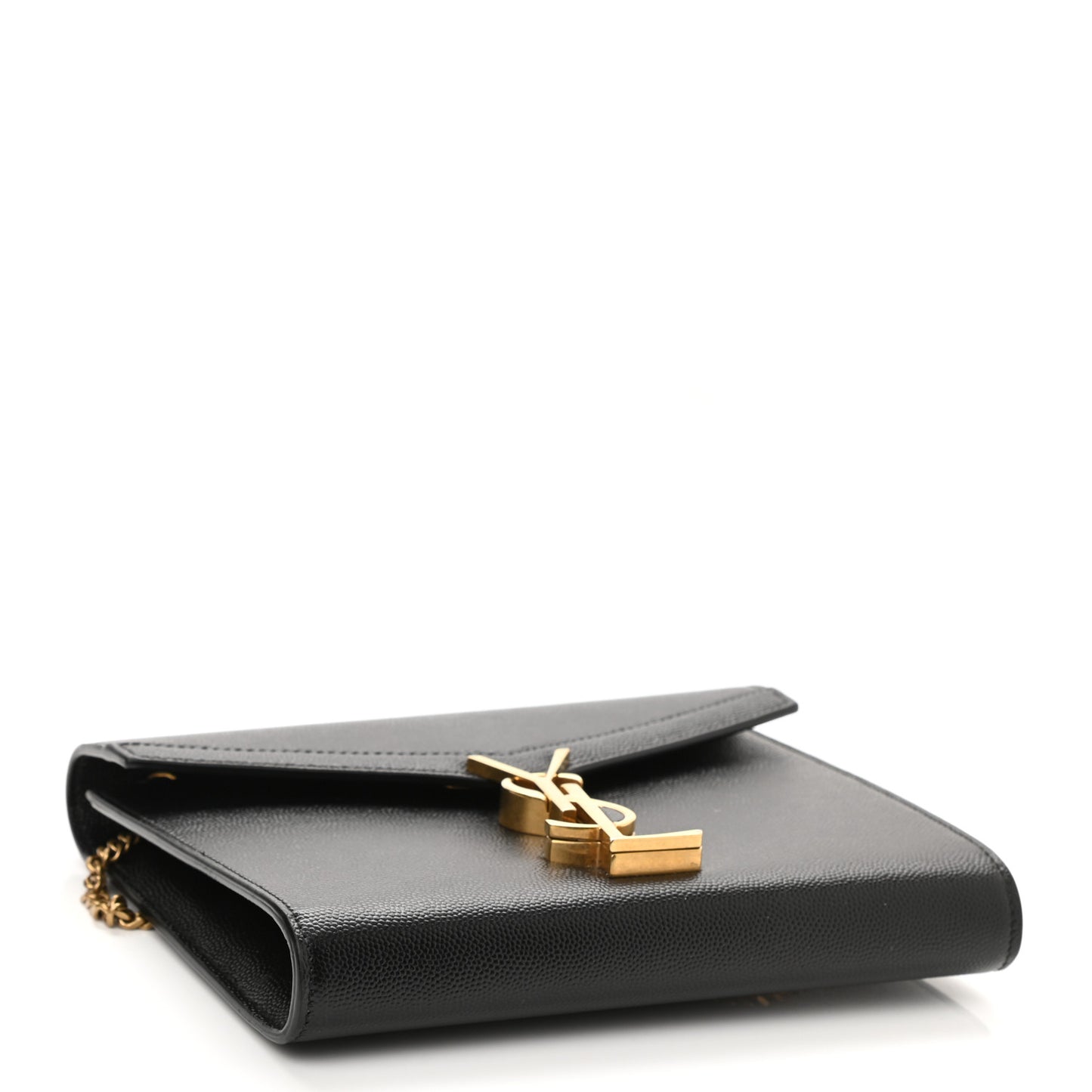 Grain De Poudre Monogram Cassandra Chain Wallet Black