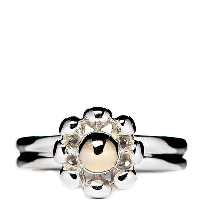 Tiffany Sterling Silver 18K Yellow Gold Paloma Picasso Jolie Flower Ring 1 of 5