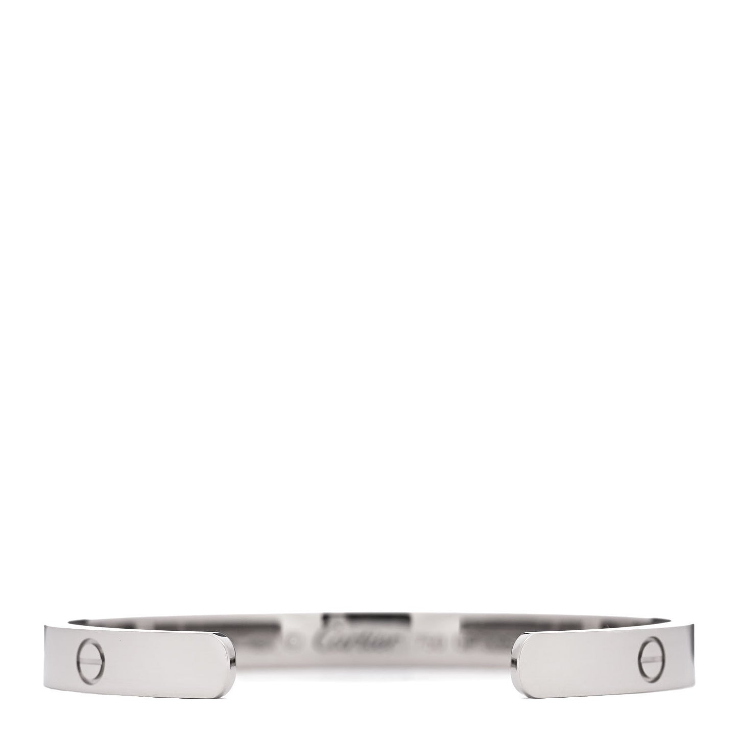 18K White Gold LOVE Cuff Bracelet 18
