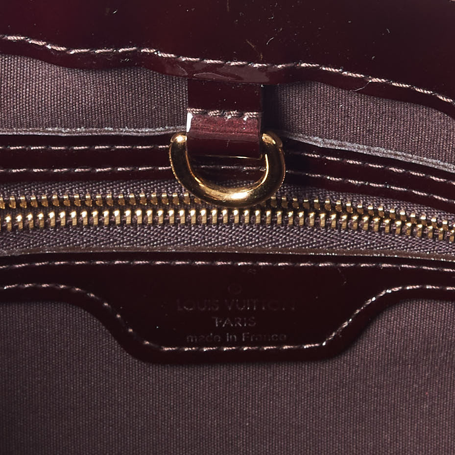 Louis Vuitton Vernis Wilshire PM Amarante 8 of 8