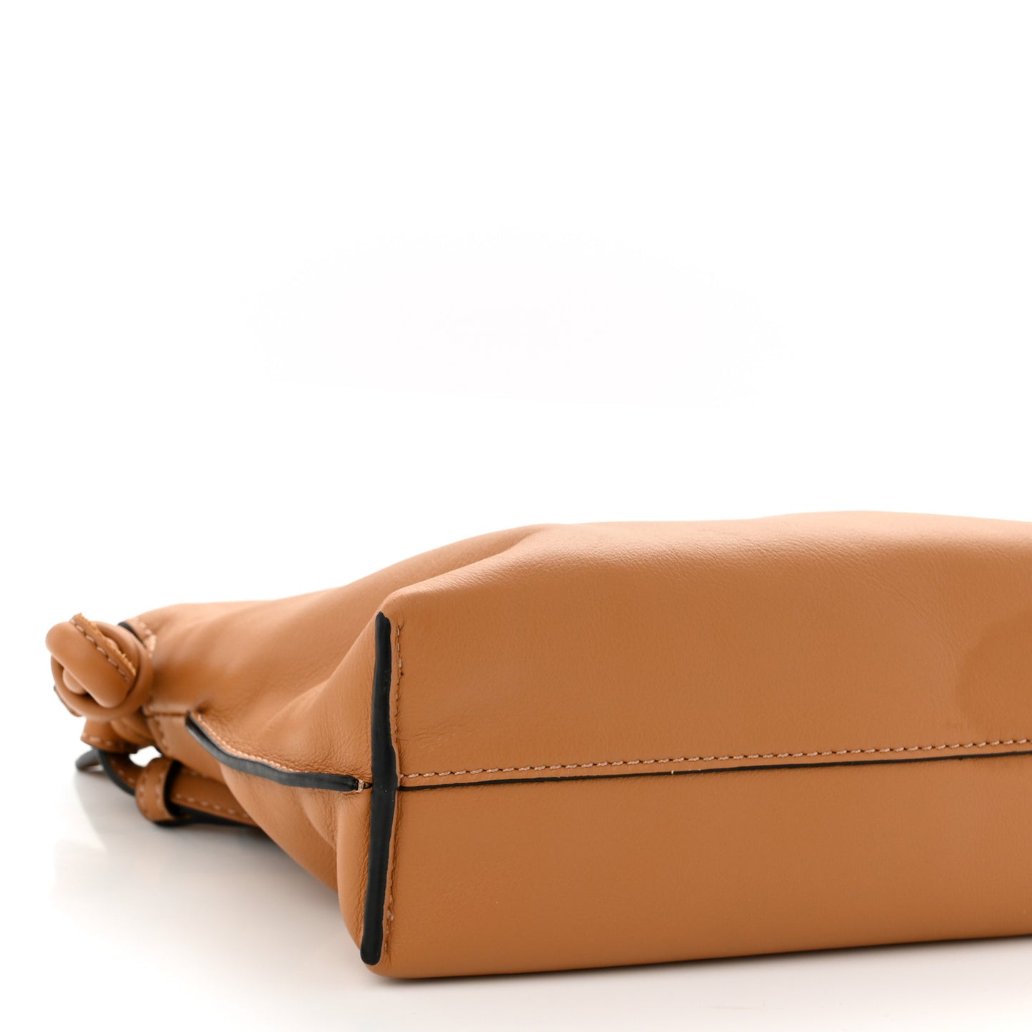 Calfskin Mini Flamenco Knot Clutch Warm Desert