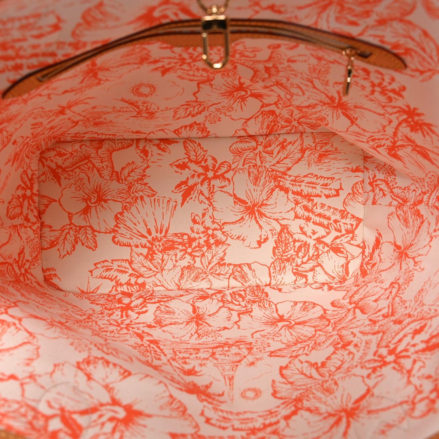 Monogram Giant By The Pool 2.0 Neverfull MM Coral