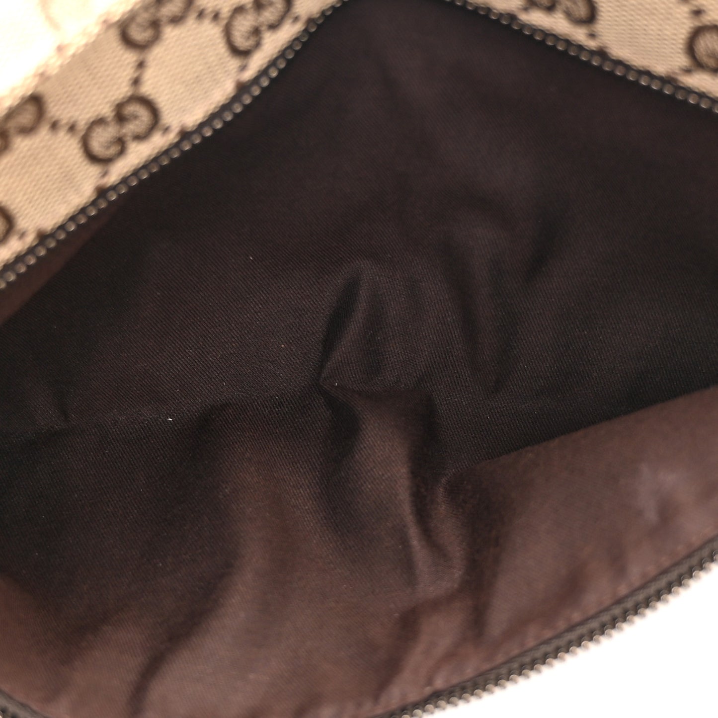 Monogram Web Belt Bag Dark Brown