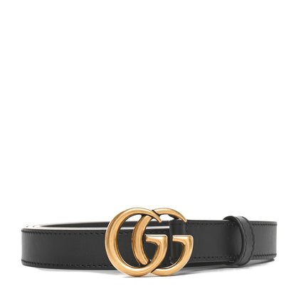 Gucci Calfskin Double G 20mm Belt 105 42 Black 1 of 4