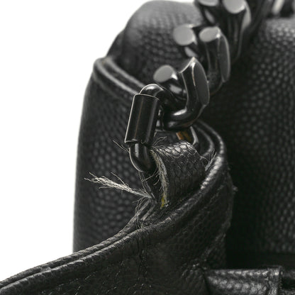 Saint Laurent Grain De Poudre Medium West Hollywood Monogram Fold-Over Black 13 of 13