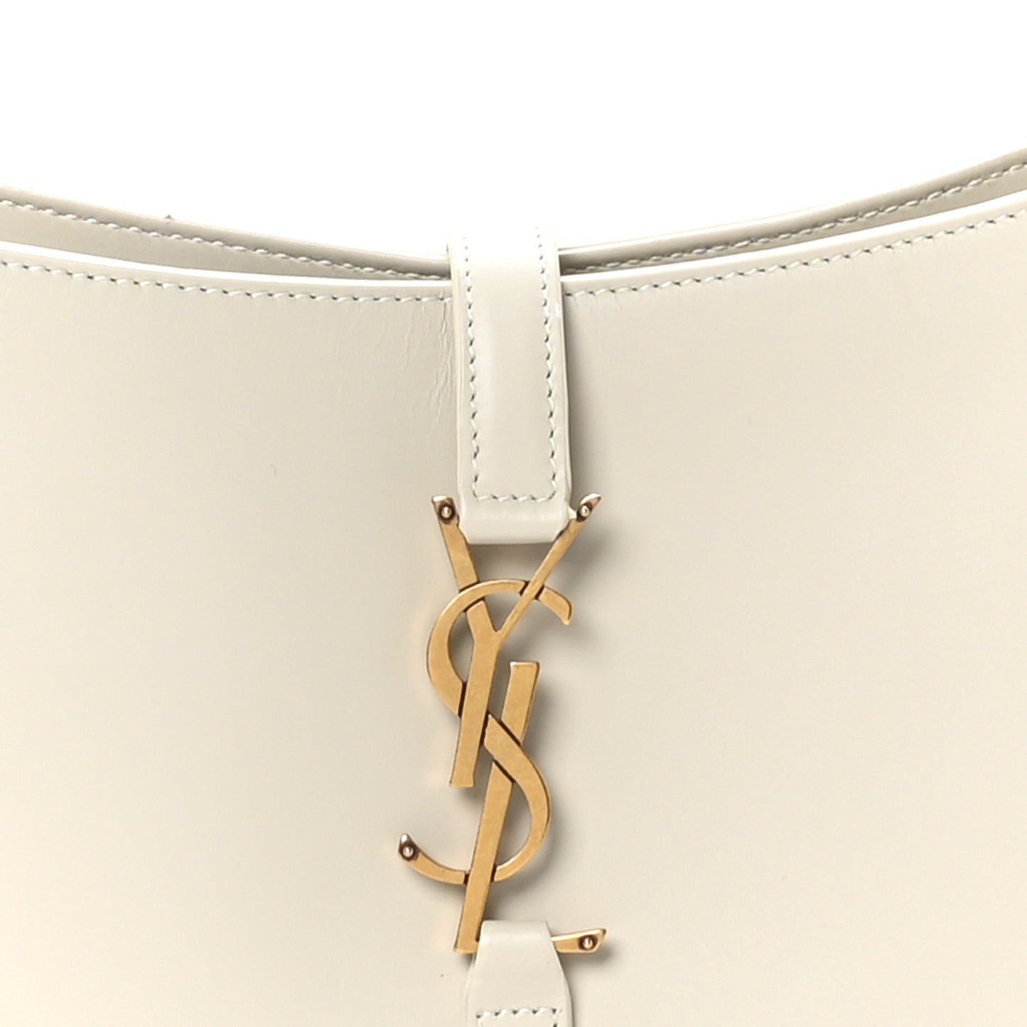 Smooth Calfskin Le 5 A 7 Hobo Blanc Vintage